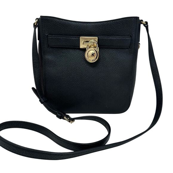 Michael Kors Hamilton Traveler - Black with Gold Accents - Picture 1 of 8